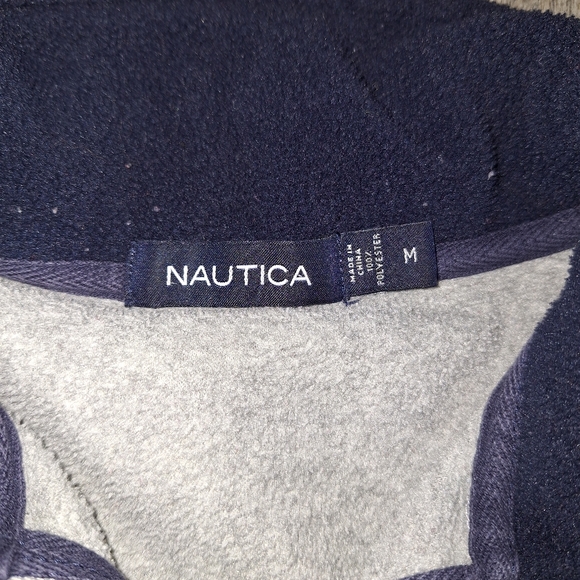 Grey Nautica Quarter Zip Sweater - Picture 6 of 7